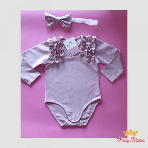 Body for a girl with frills, pastel pink