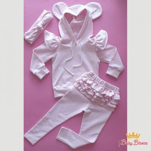 Set: Mickey Mouse tracksuit in powder pink color
