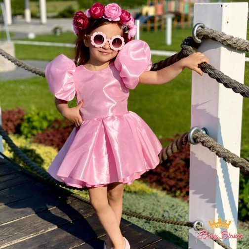 Rosse dress for girls with Puffs