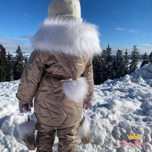 Spodnie zimowe ocieplane dla dziewczynki