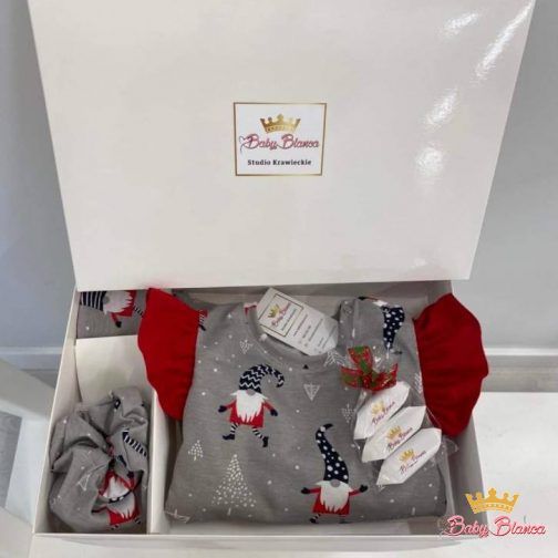Piżamka świąteczna dla dzieci – Box Podarunkowy