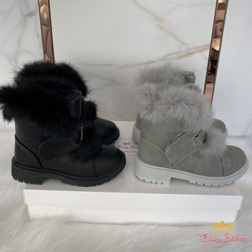 Buty dla dziewczynki zimowe z futerkiem